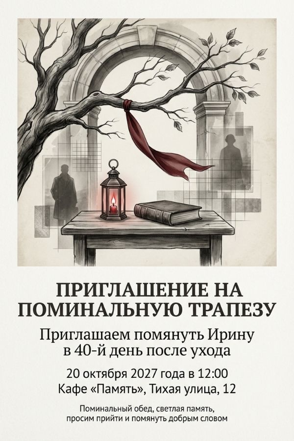 Приглашение 40 дней