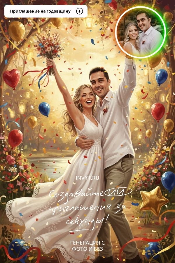 Приглашение Годовщина