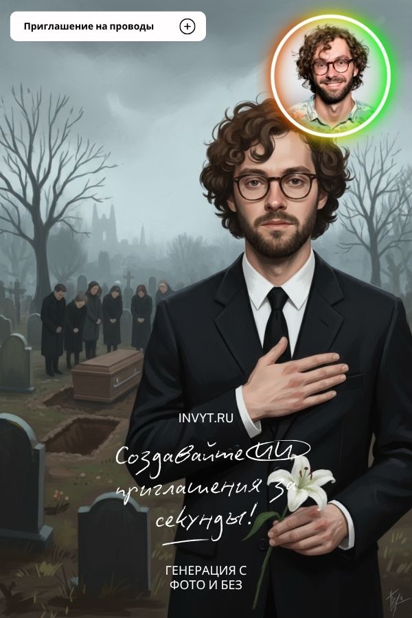 Пример приглашения на проводы