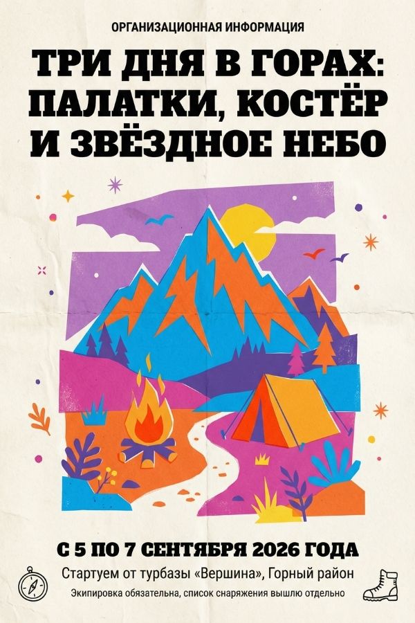 Приглашение Поход