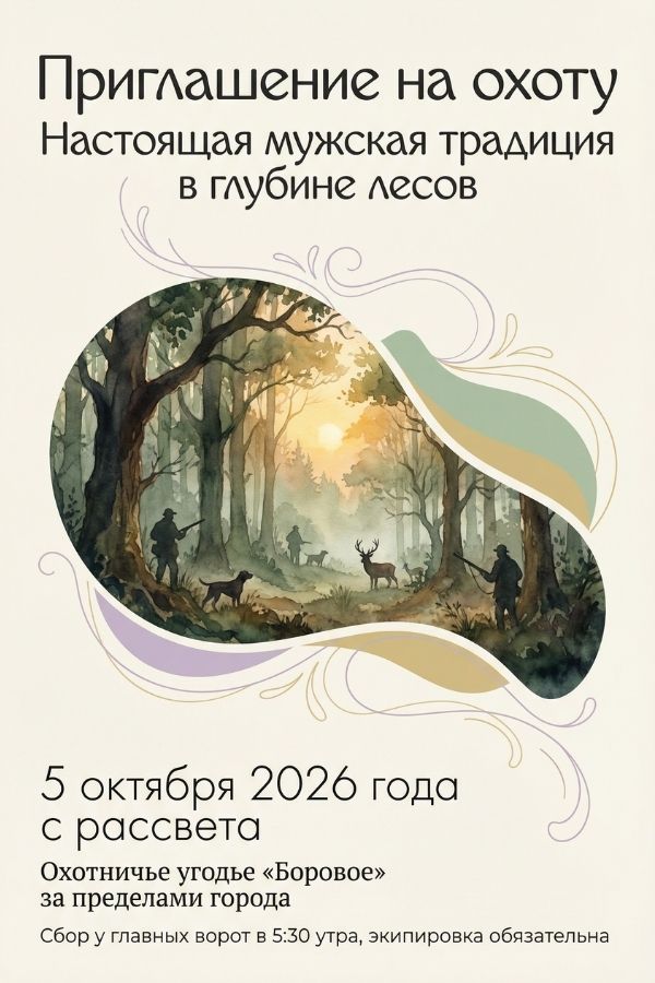 Приглашение Охота