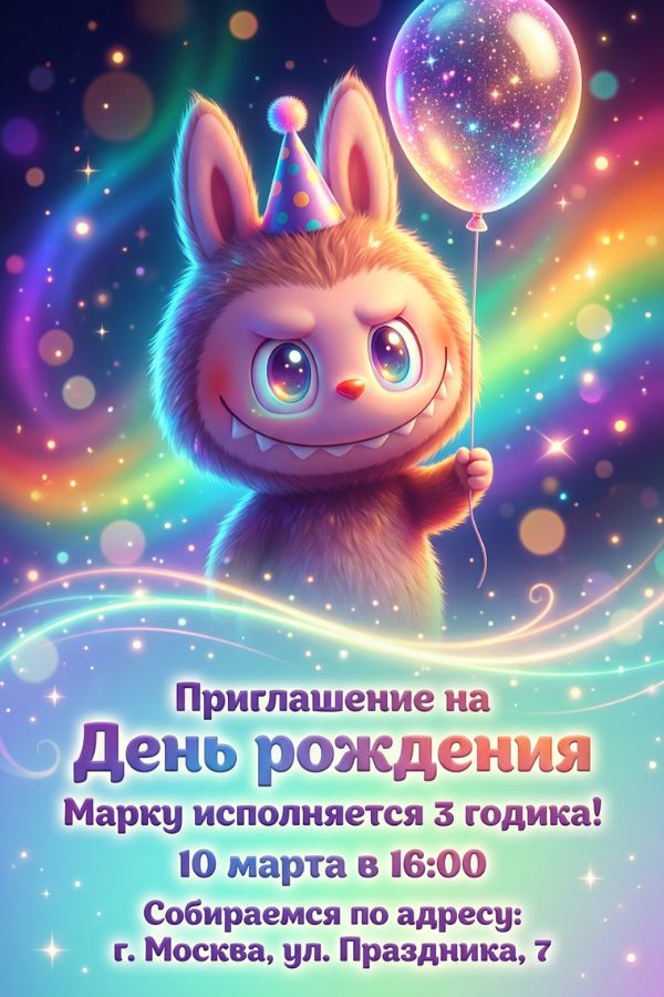 Приглашение Лабубу