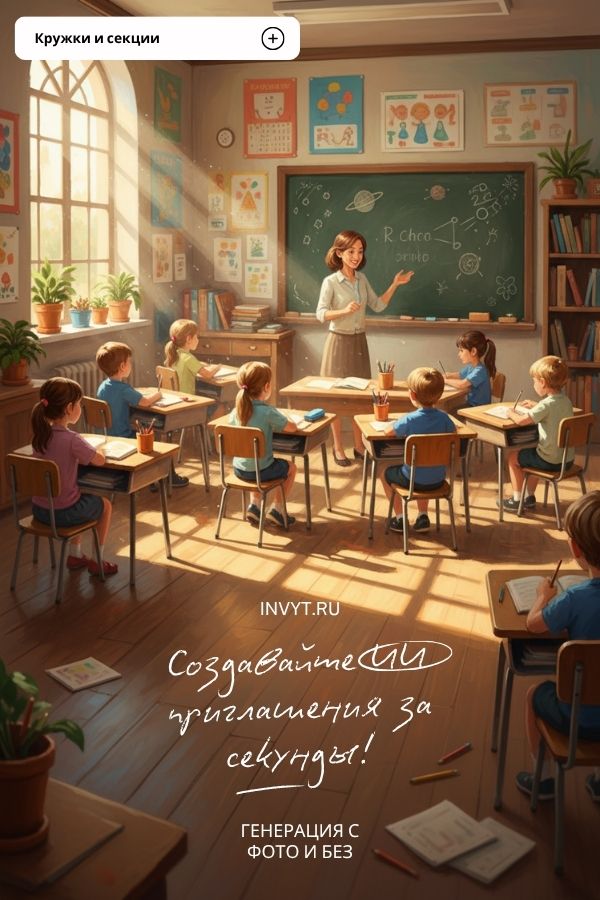 Пример приглашения на урок