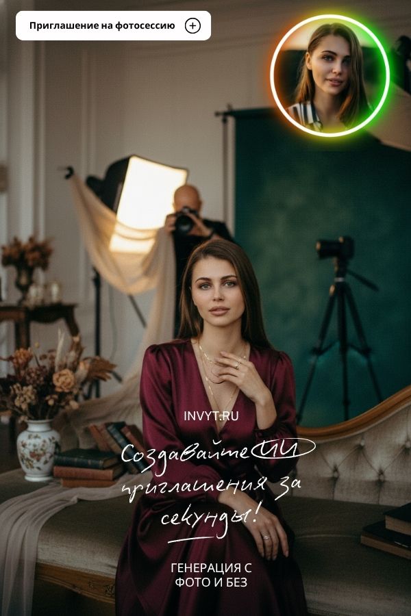 Приглашение Фотосессия