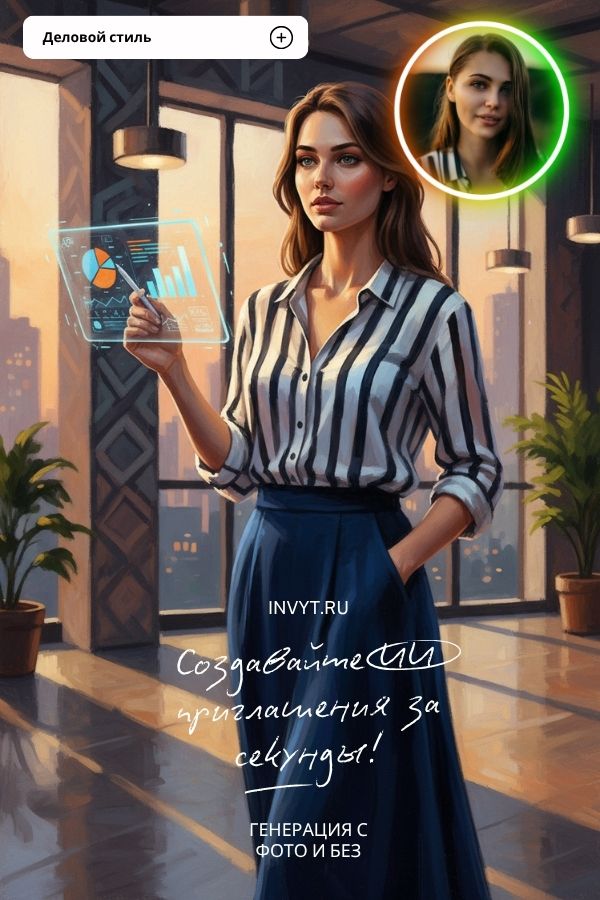 Приглашение в деловом стиле