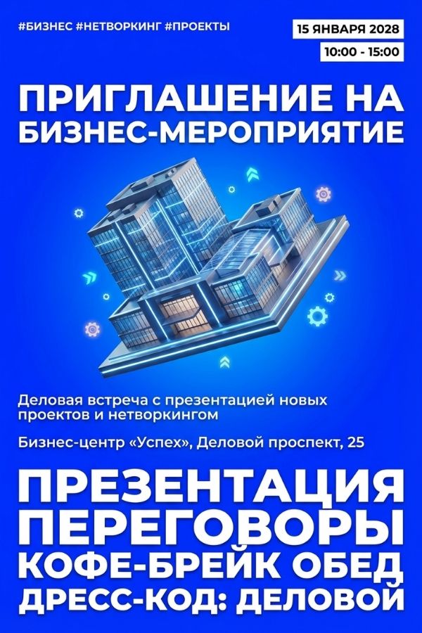Приглашение на бизнес-мероприятие