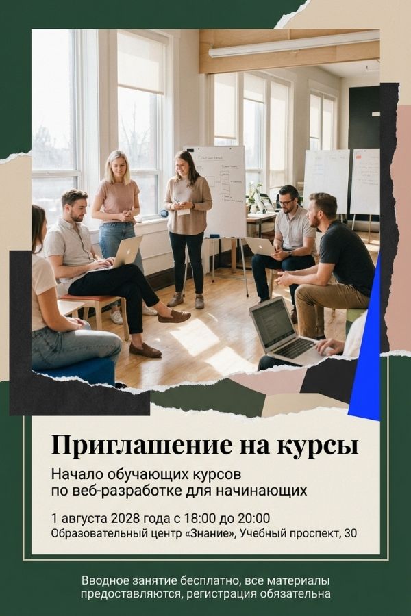 Приглашение на курсы