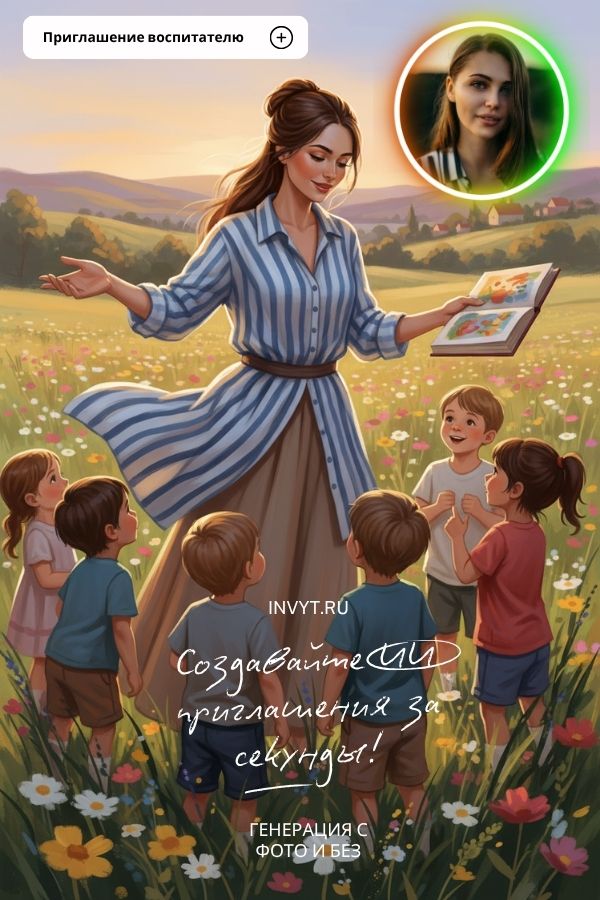 Приглашение для воспитателя