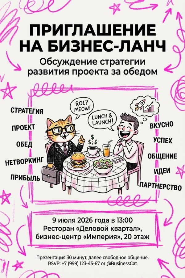 Приглашение на мероприятие