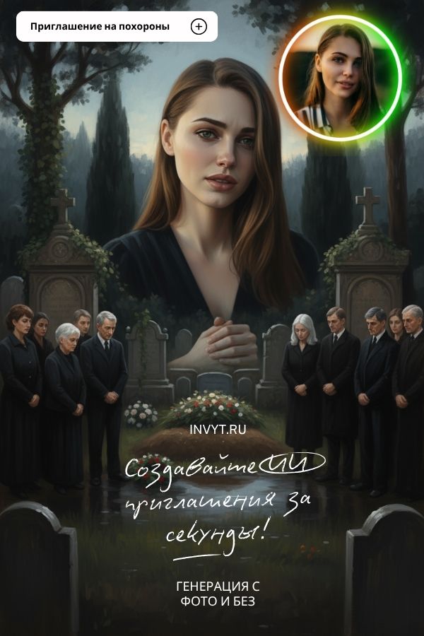 Приглашение на похороны