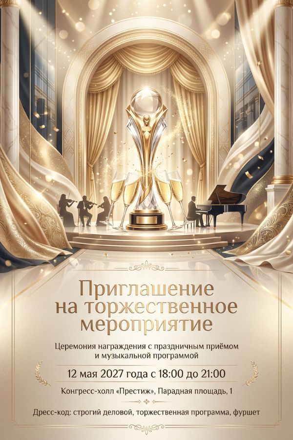 Приглашение на торжественное мероприятие