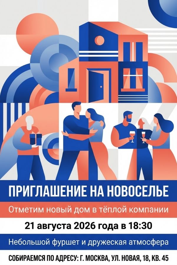 Приглашение на новоселье
