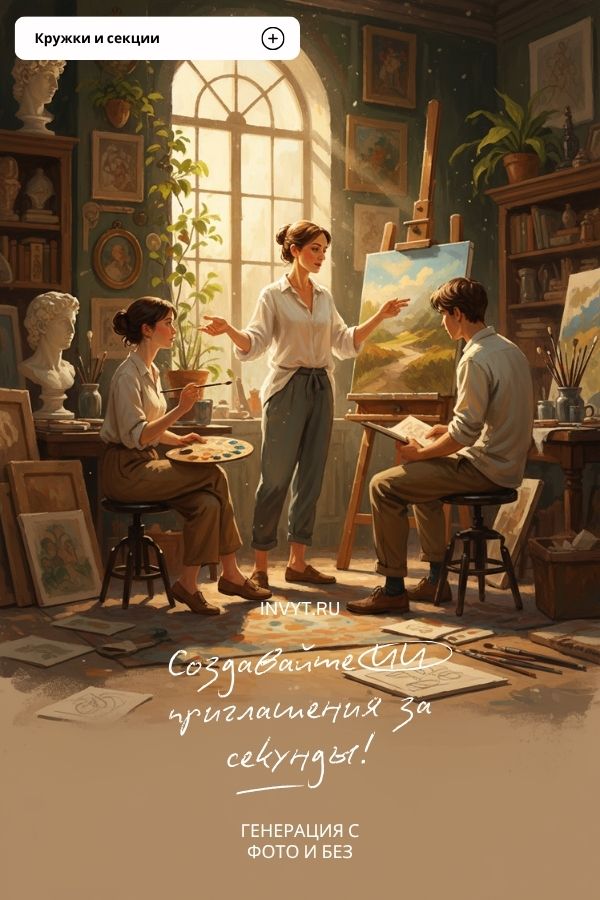 Приглашение в кружки и секции