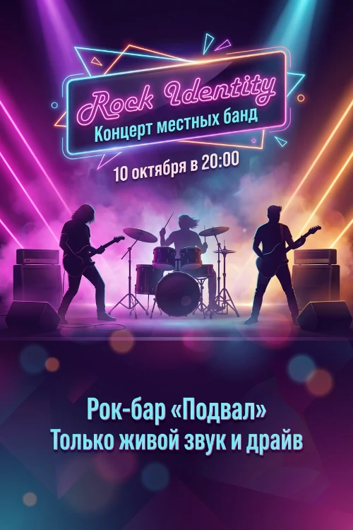 Приглашение на рок-вечеринку