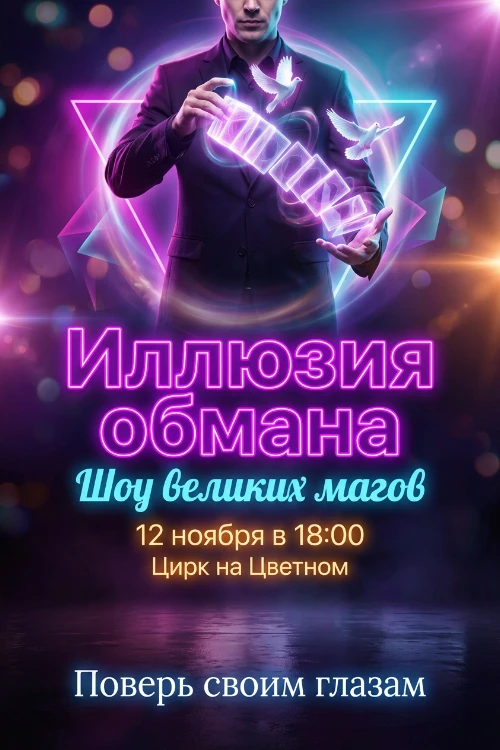 Приглашение на магическое шоу