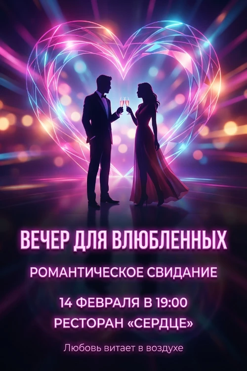 Приглашение на День святого Валентина