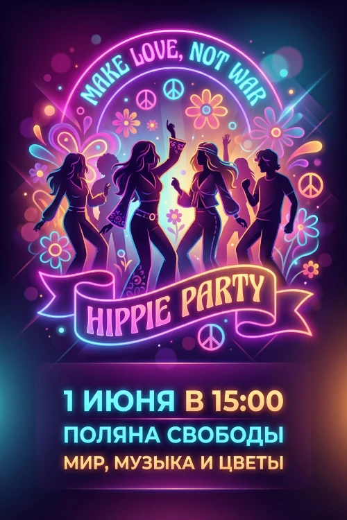 Приглашение на вечеринку в стиле рок-н-ролл