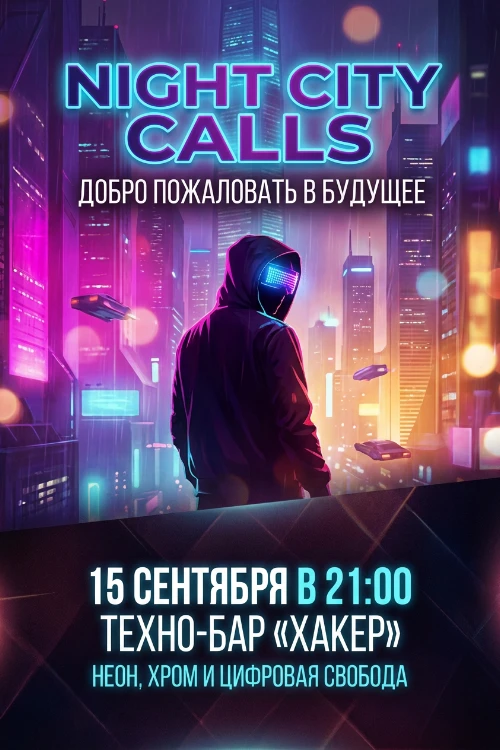 Приглашение на светящуюся вечеринку