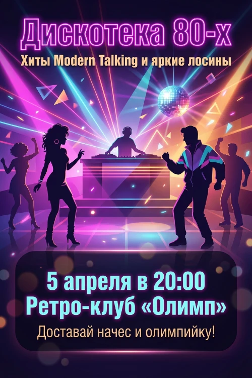 Приглашение на вечеринку в стиле киберпанк