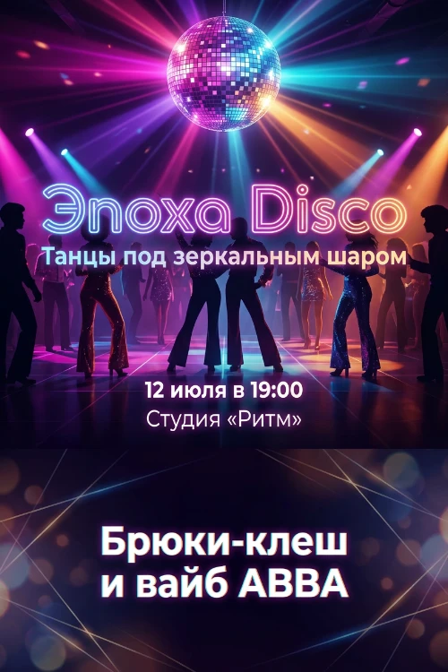 Приглашение на вечеринку в стиле 80-х