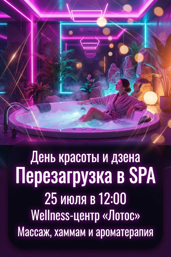 Приглашение на спа