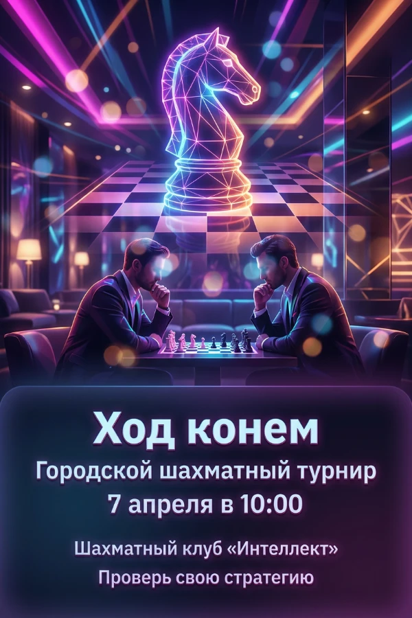 Приглашение на шахматный турнир