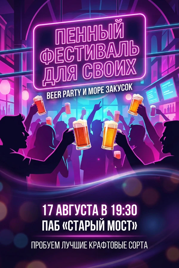 Приглашение на пивную вечеринку