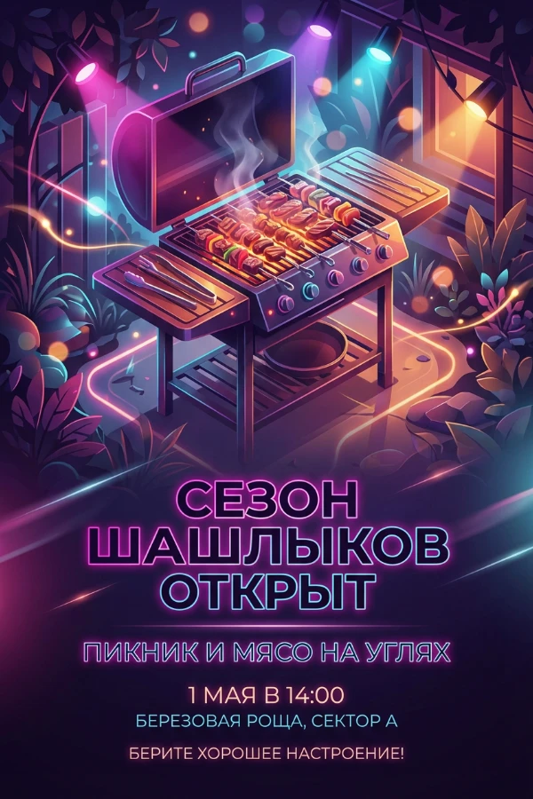 Приглашение на барбекю