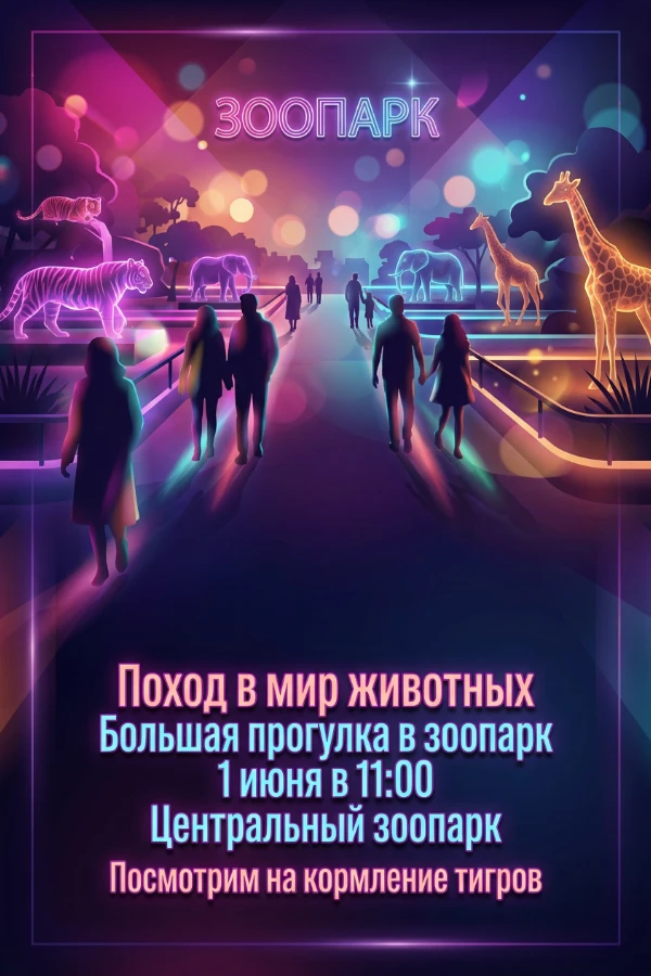 Приглашение в зоопарк