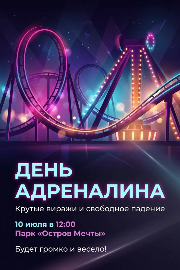 Приглашение на аттракционы
