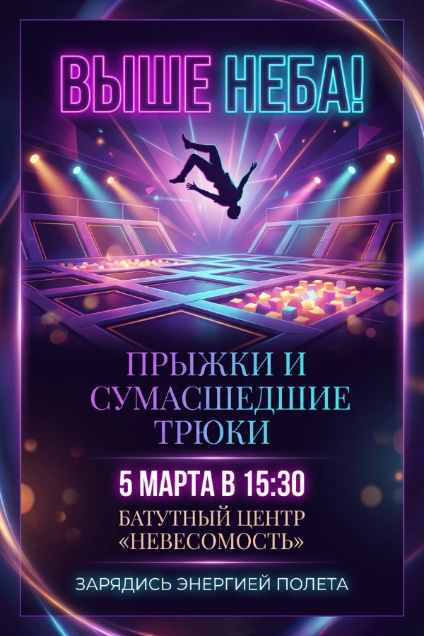 Приглашение на батут