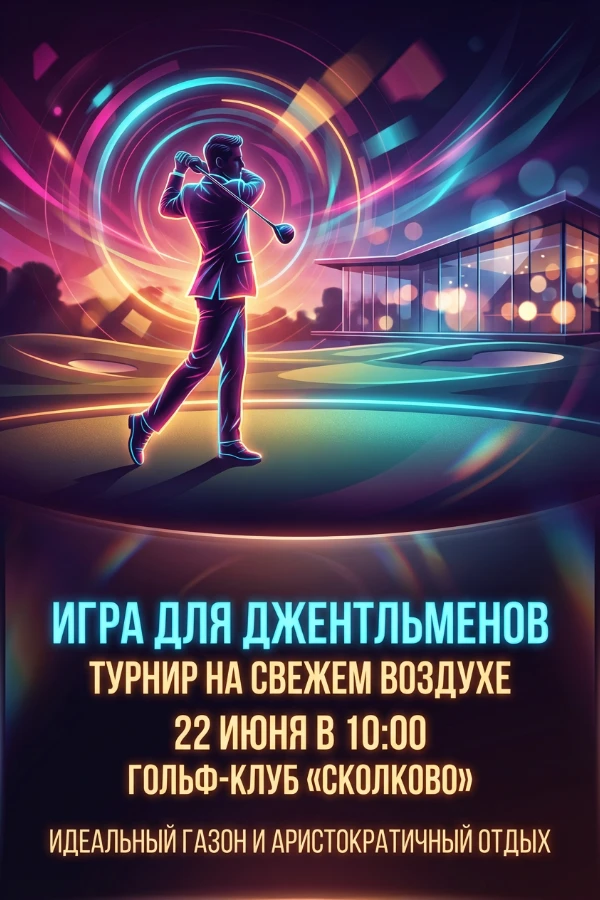 Приглашение на гольф