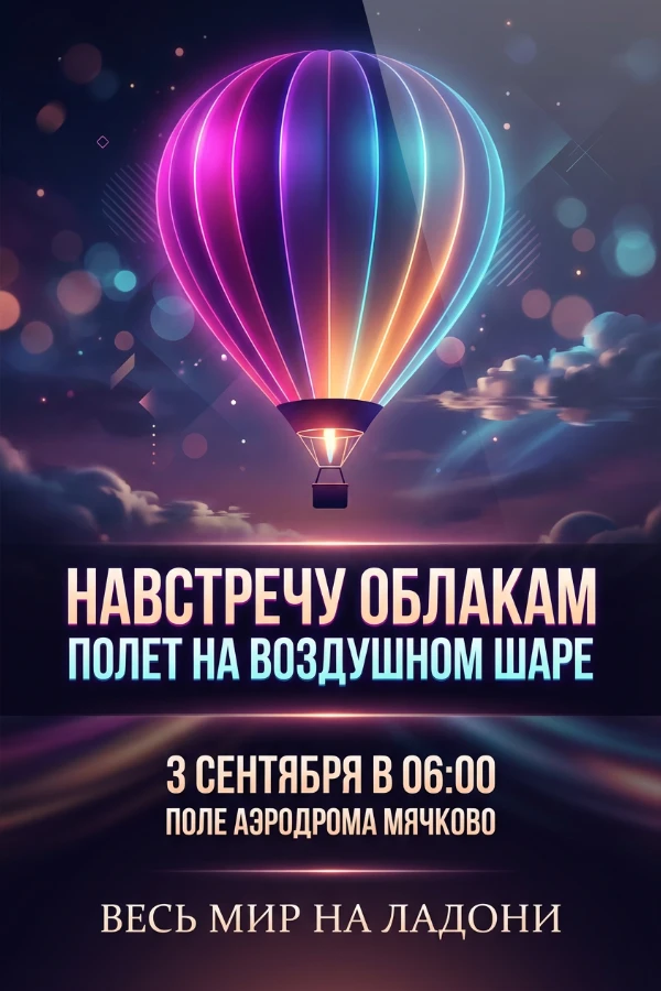 Приглашение на воздушном шаре