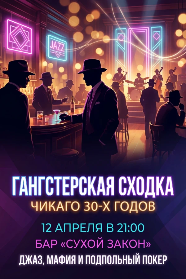 Приглашение в стиле Чикаго