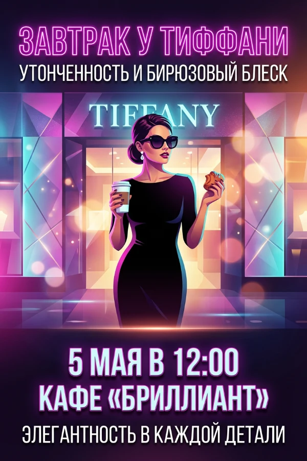 Приглашение в стиле Тиффани