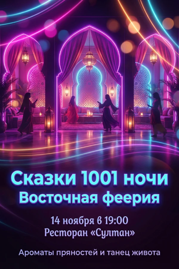 Приглашение в восточном стиле