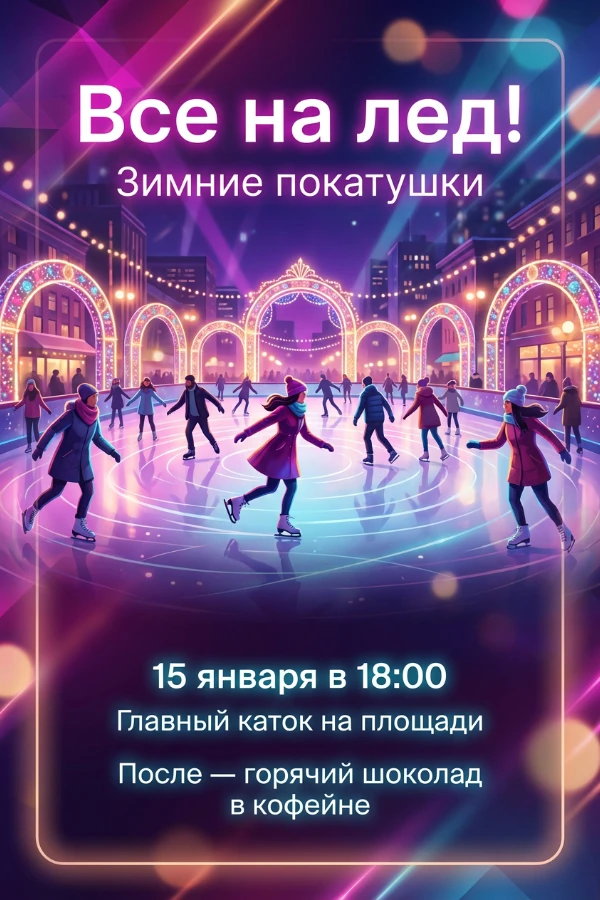 Приглашение на каток
