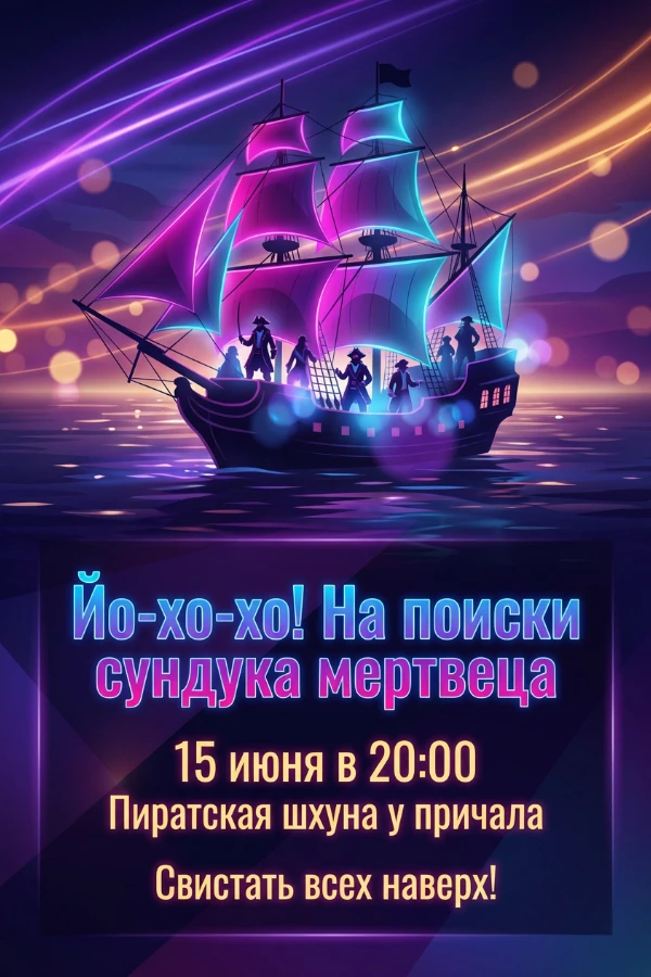 Приглашение в стиле пираты Карибского моря