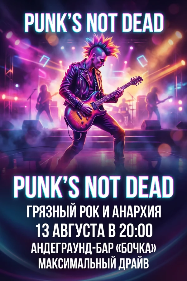 Приглашение в стиле панк