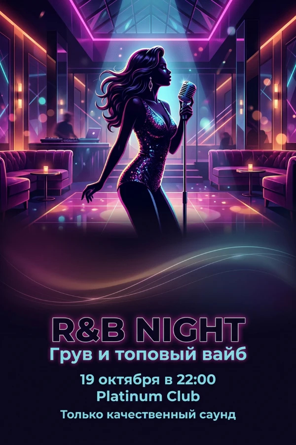 Приглашение в стиле диско