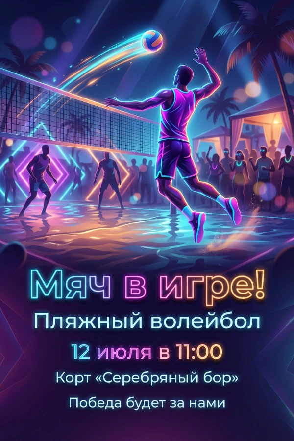 Приглашение на волейбол