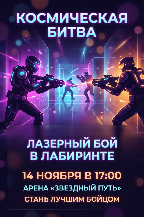 Приглашение на лазертаг