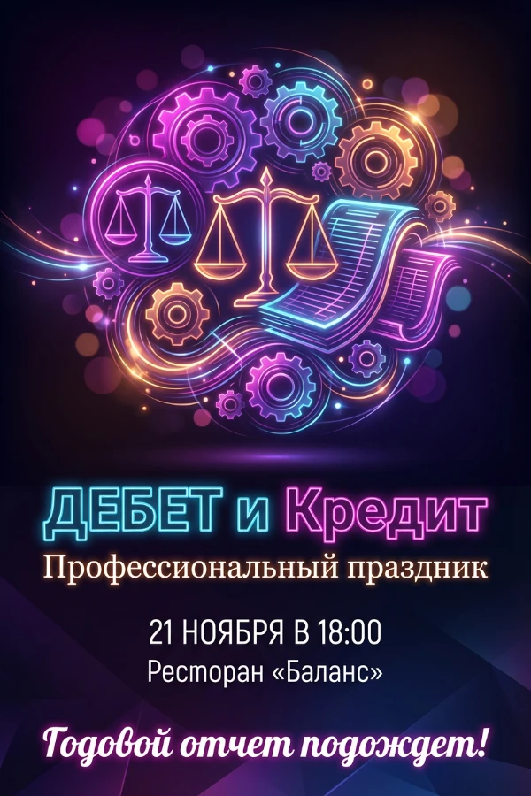 Приглашение на День бухгалтера