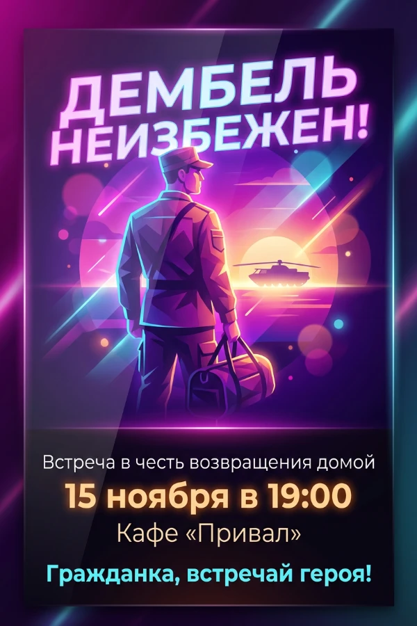 Приглашение на демобилизацию