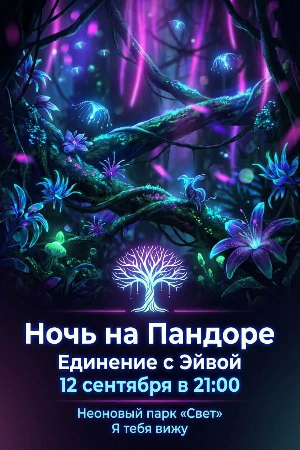 Приглашение в стиле Аватар