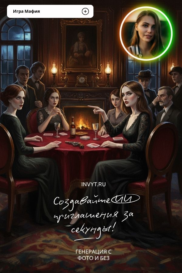 Приглашение на игру «Мафия»