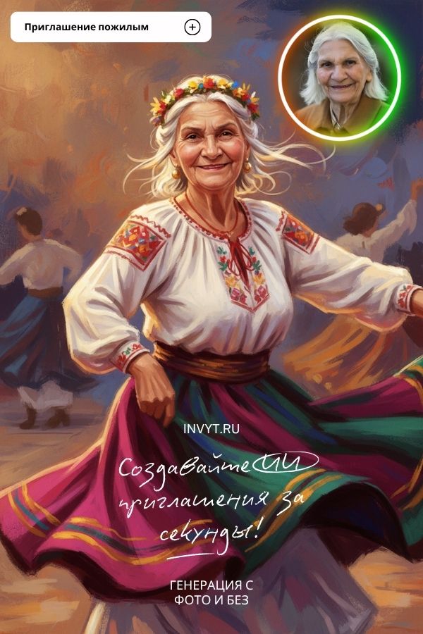 Приглашение для пожилых