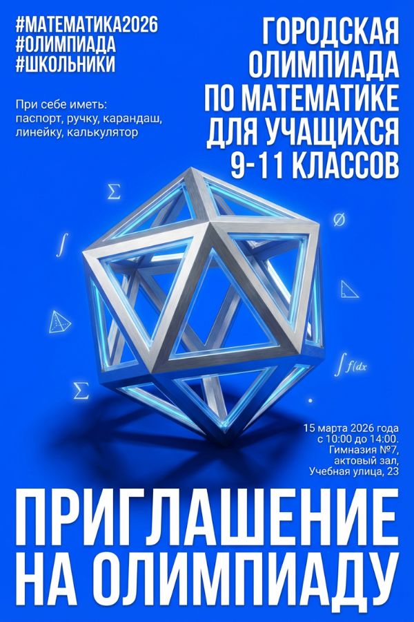 Приглашение на олимпиаду