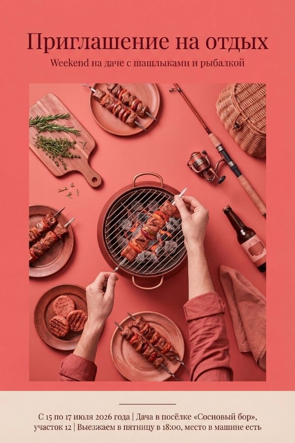 Приглашение на отдых