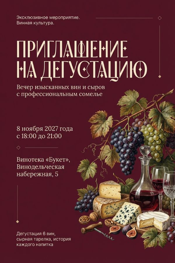 Приглашение на дегустацию